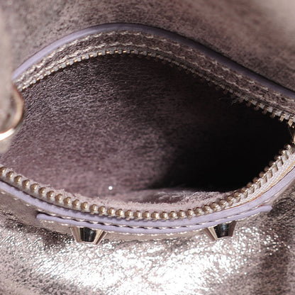 Balenciaga Metallic Calfskin Milkyway Papier A4 Tote Lilac 8 of 10