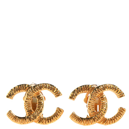 Chanel CC Clip On Earrings Gold 1 of 5
