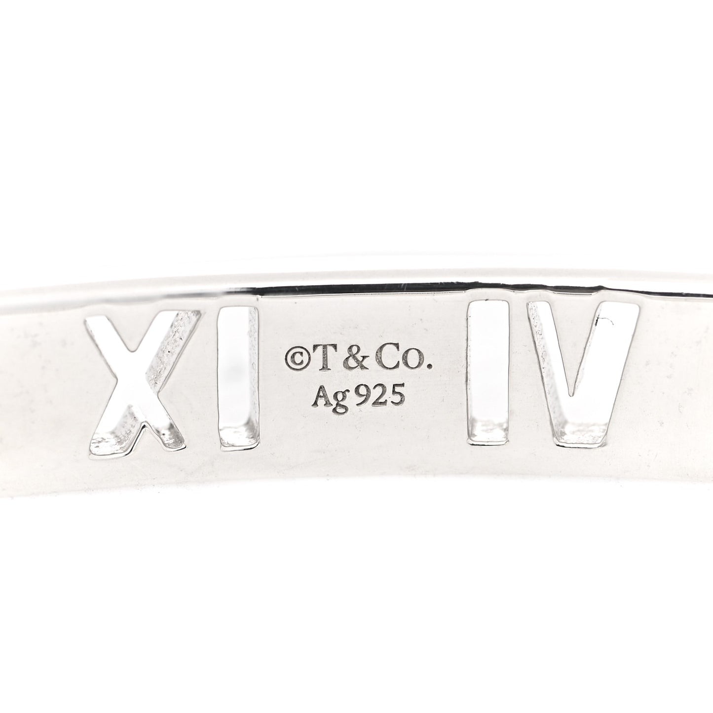 Sterling Silver Atlas Pierced Hinged Bangle Bracelet