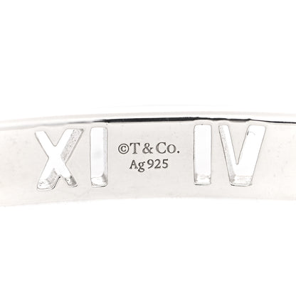 Tiffany Sterling Silver Atlas Pierced Hinged Bangle Bracelet 5 of 6
