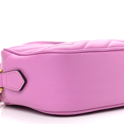 Gucci Calfskin Matelasse Mini GG Marmont Chain Shoulder Bag Candy Mousse 5 of 10