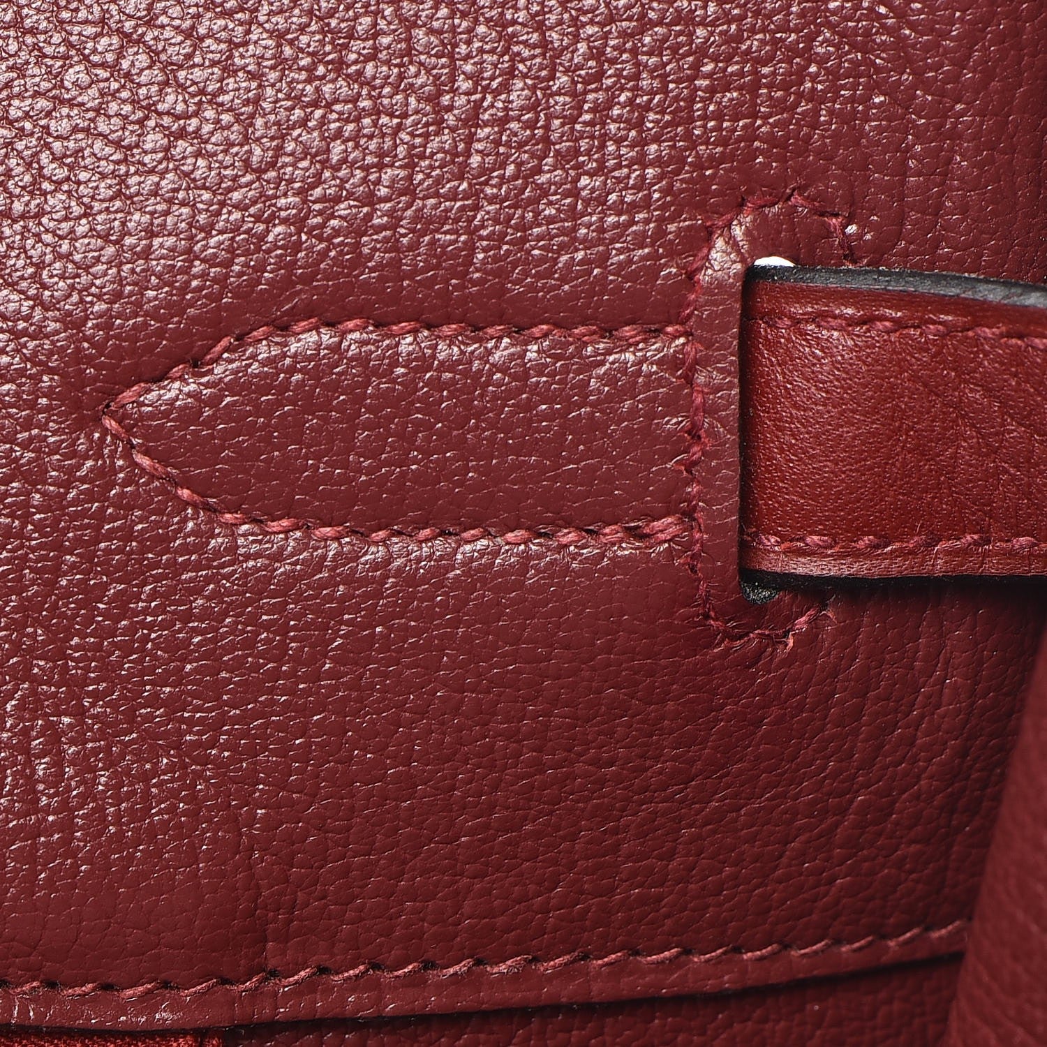 Hermes Taurillon Clemence Birkin 35 Rouge H 16 of 41