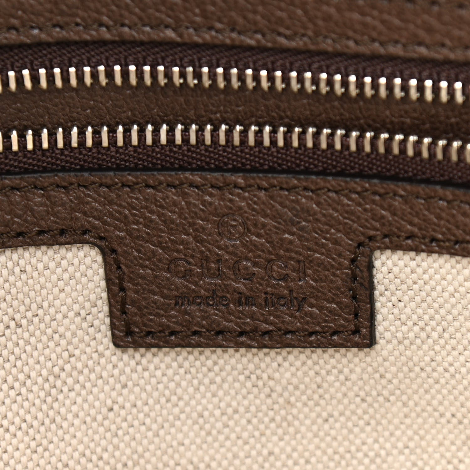 Gucci GG Supreme Monogram Textured Calfskin Web Large Attache Shoulder Bag Beige Ebony New Acero 6 of 10