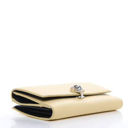 Alexander McQueen Calfskin Skull Continental Wallet Light Yellow 4 of 8