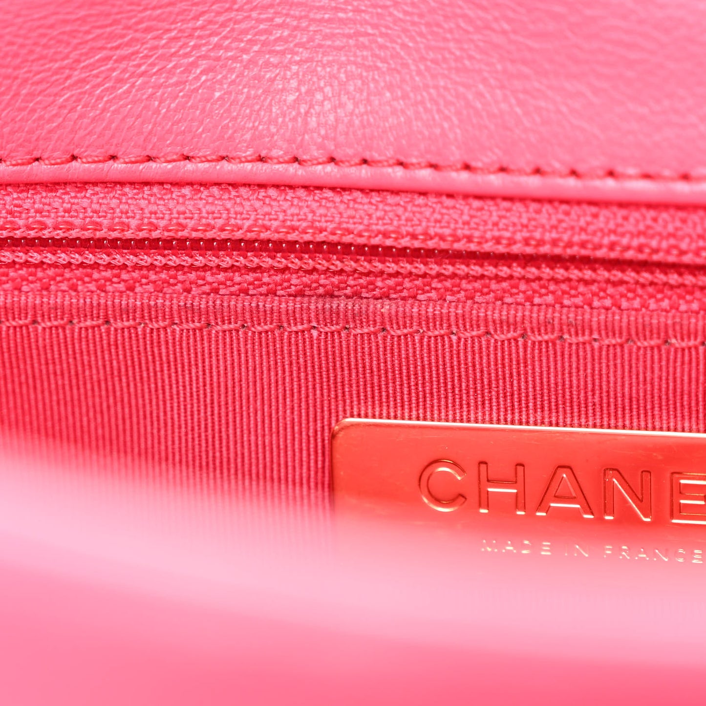 Goatskin Quilted Large Chanel 19 Flap Dark Pink