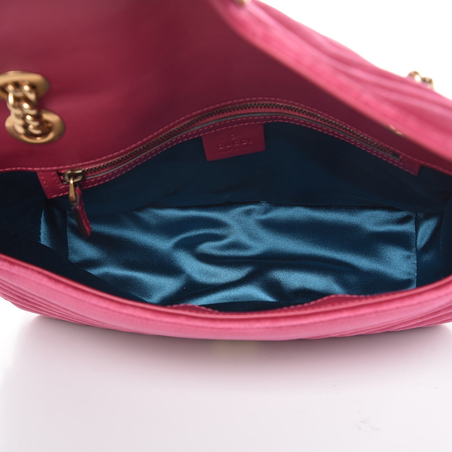 Gucci Velvet Matelasse Small GG Marmont Shoulder Bag Light Raspberry Rose 5 of 7