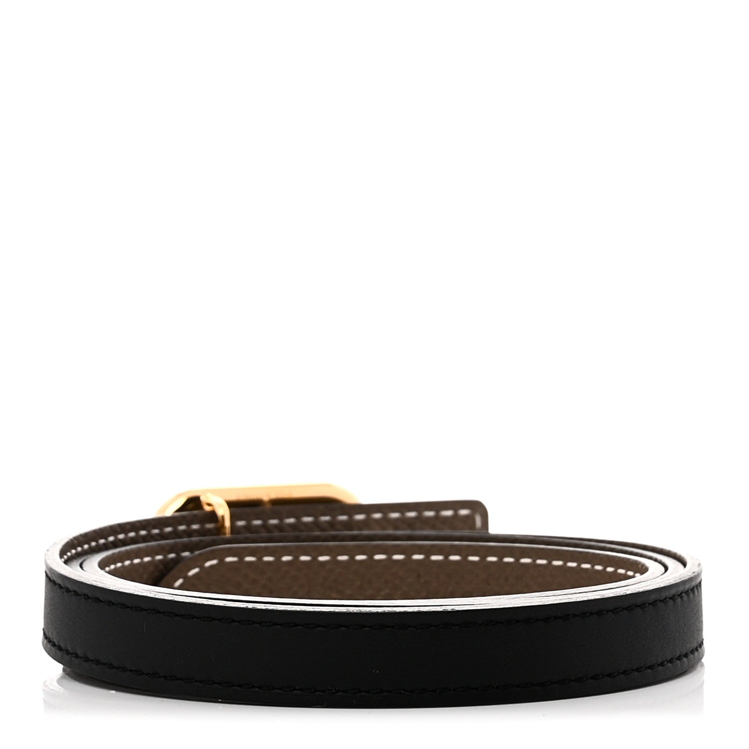 Hermes Swift Epsom 13mm Maillon H Belt 75 30 Etoupe Black 1817620