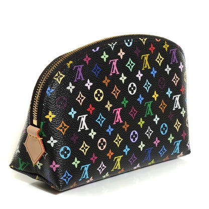 Louis Vuitton Monogram Multicolor Cosmetic Pouch Black Grenade 3 of 8