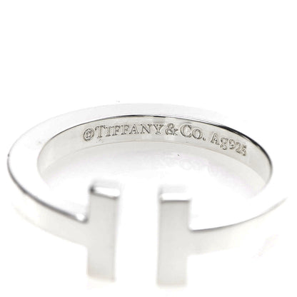 Tiffany Sterling Silver T Square Ring 58 8.25 4 of 5