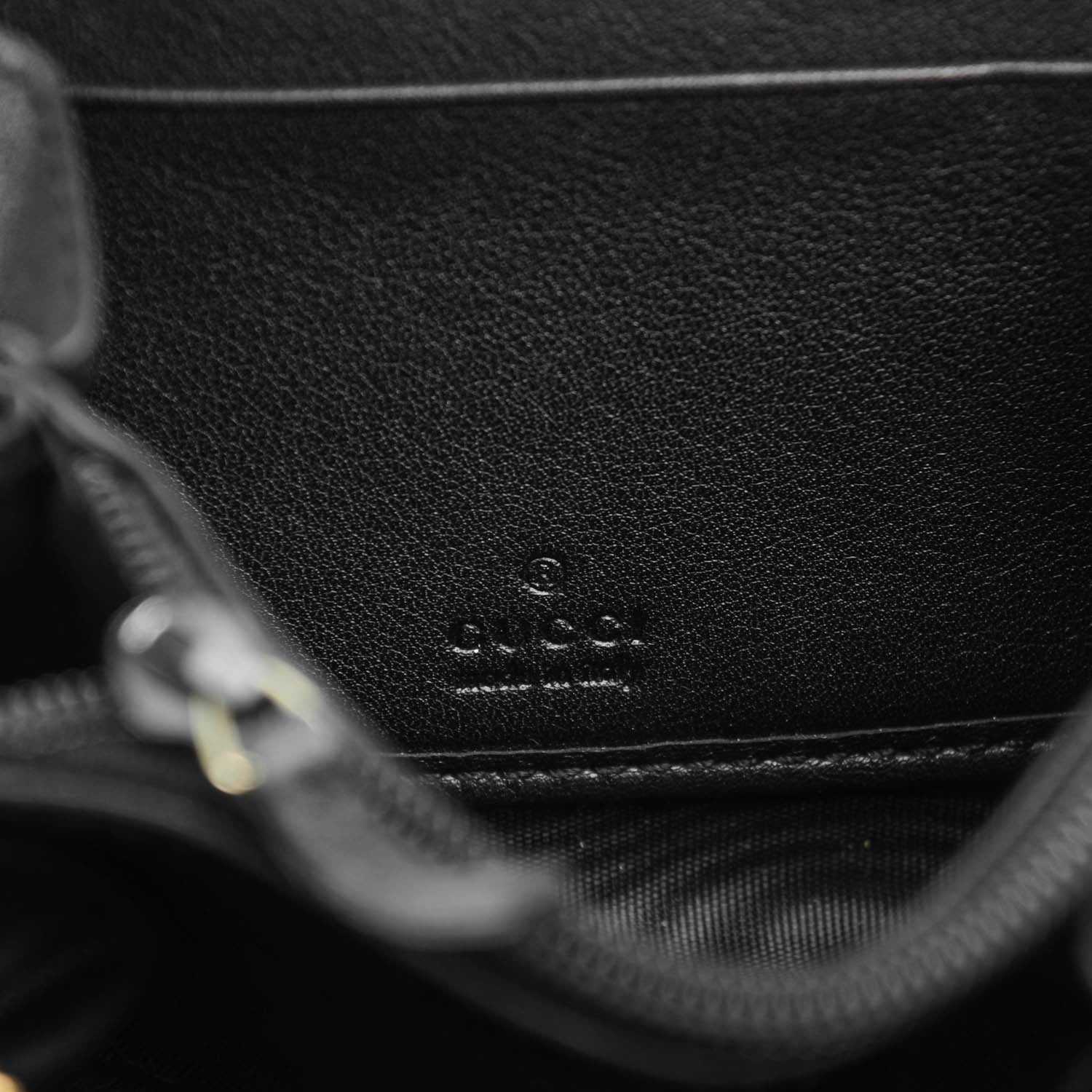 Gucci Patent Soho Compact Disco Zip Around Wallet Black 6 of 7