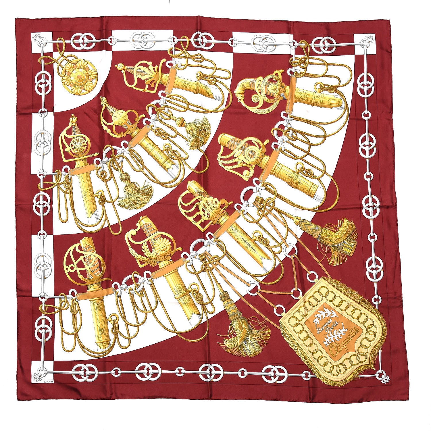 Hermes Silk Cliquetis Scarf 90 1 of 7