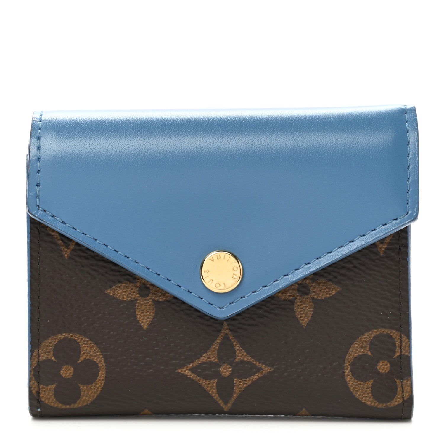 Louis Vuitton Monogram Zoe Wallet Blue Jean 1 of 8