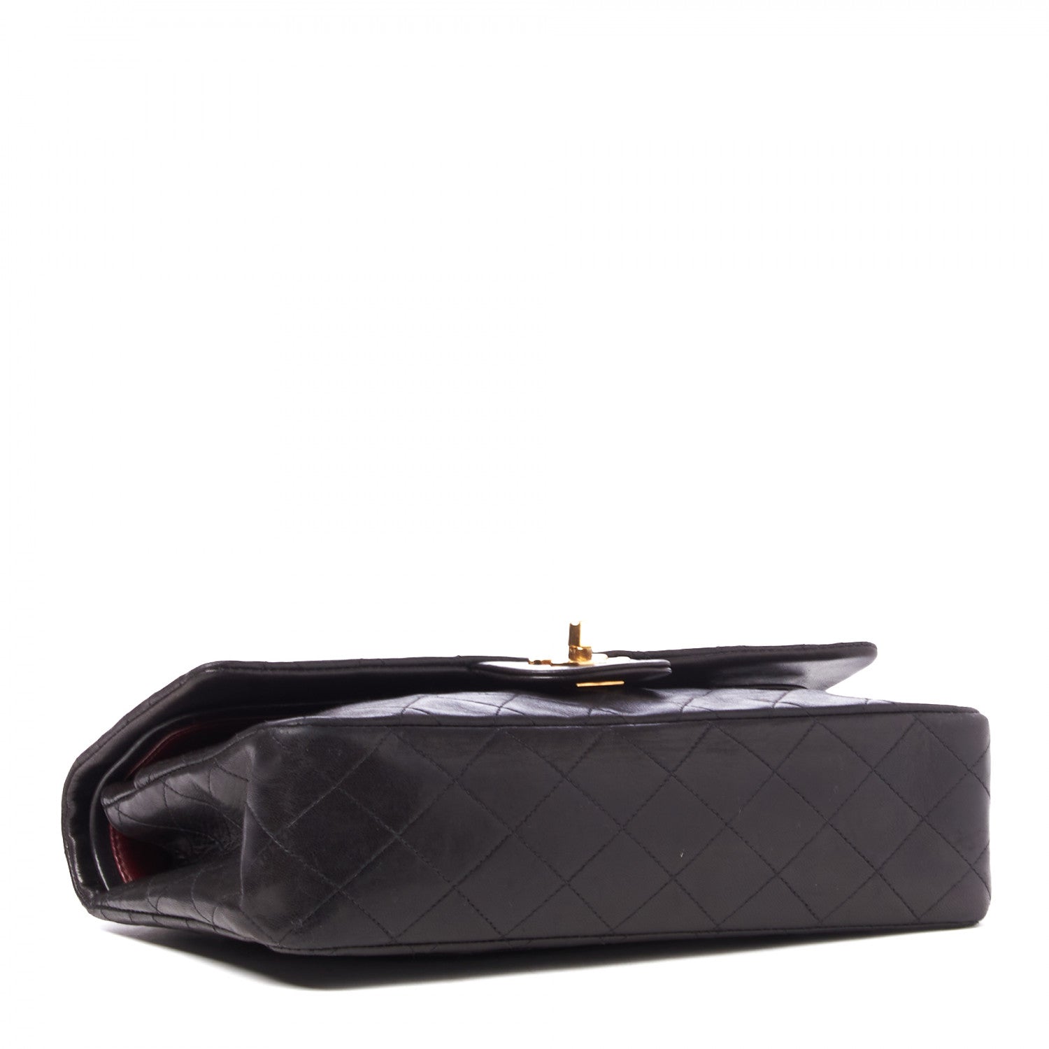 Chanel Lambskin Quilted Medium Double Flap Black 3 of 9