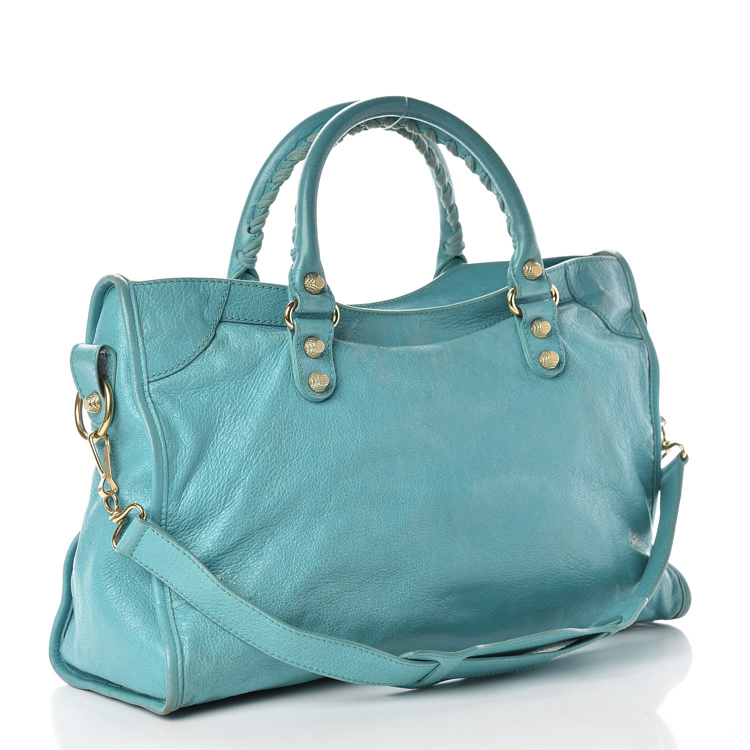 Balenciaga Agneau Giant 12 Gold Hardware City Bleu Tropical 3 of 20