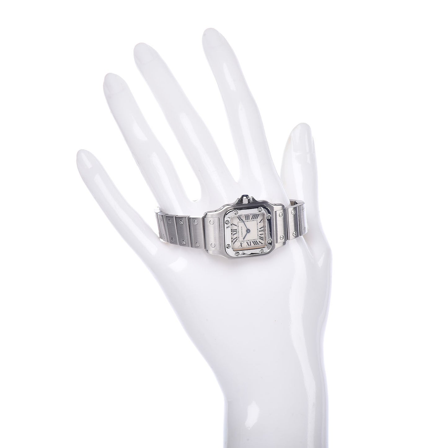 Stainless Steel 24mm Santos de Galbee Quartz Watch