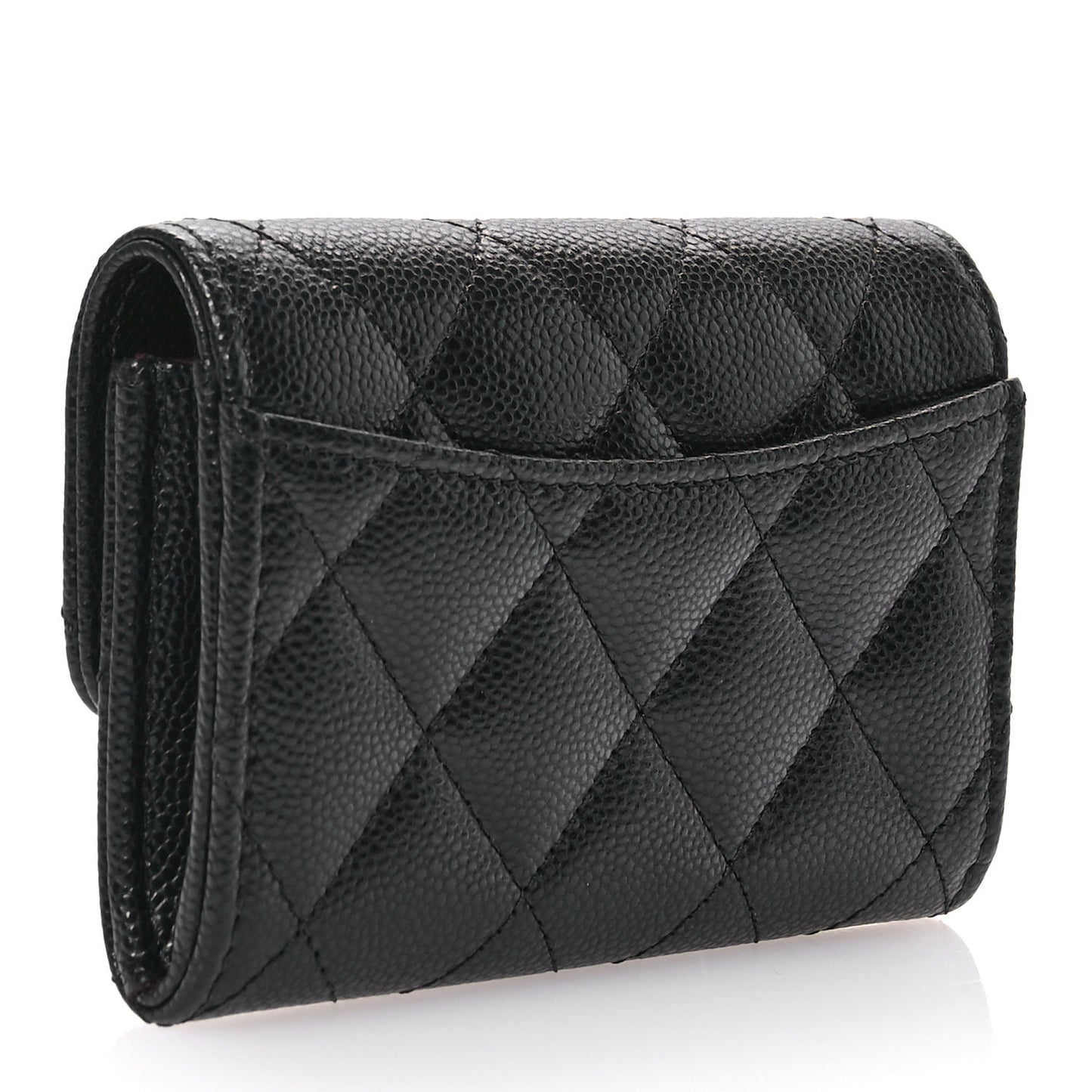 Lambskin Quilted Jewelry Case Black