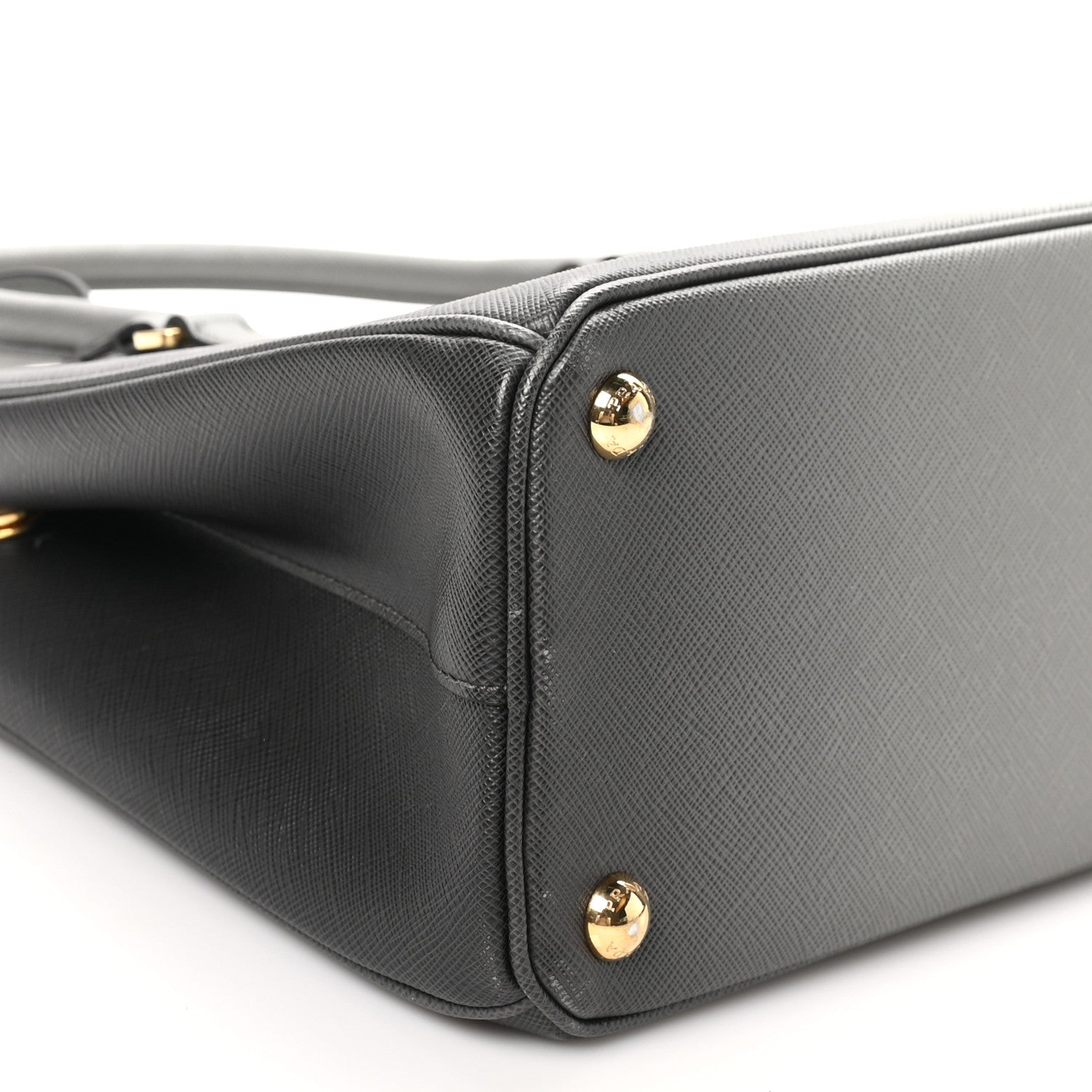 Prada Saffiano Ombre Small Galleria Double Zip Tote Gradient Slate Grey 8 of 9