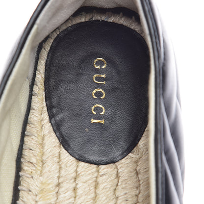 Gucci Nappa Matelasse GG Marmont Espadrilles 39.5 Black 6 of 10