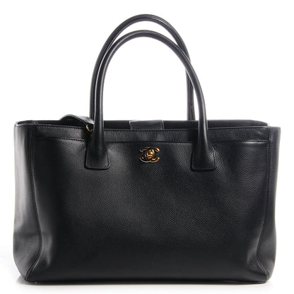 Chanel Calfskin Cerf Shopper Tote Black 1 of 7