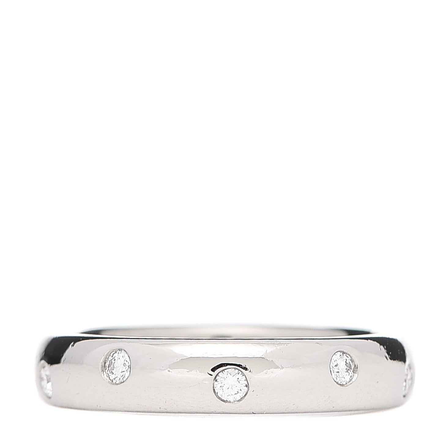 Platinum Diamond 4mm Etoile Band Ring 56 7.5