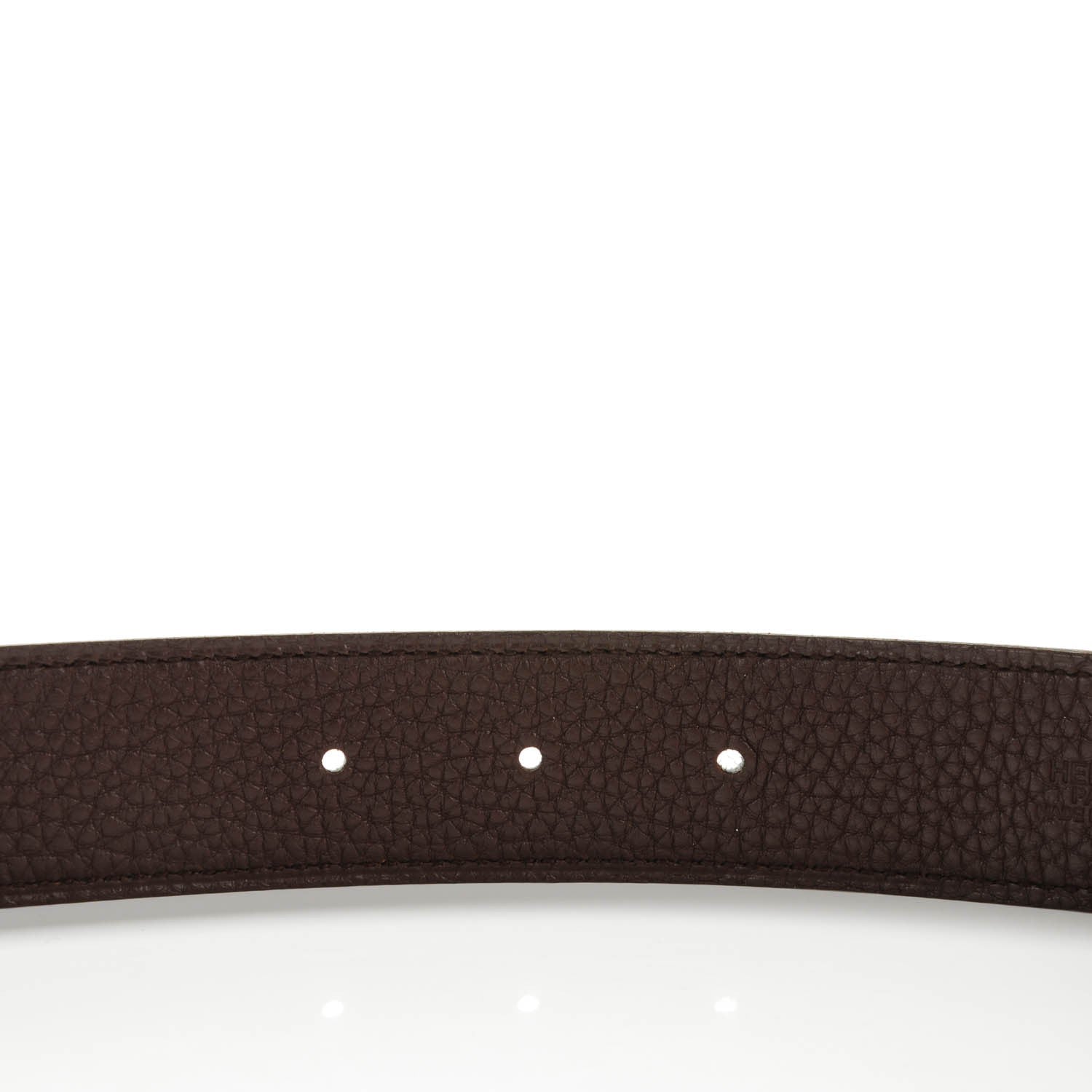 Hermes Box Togo 32mm Belt Strap 85 Black Chocolate 3 of 5