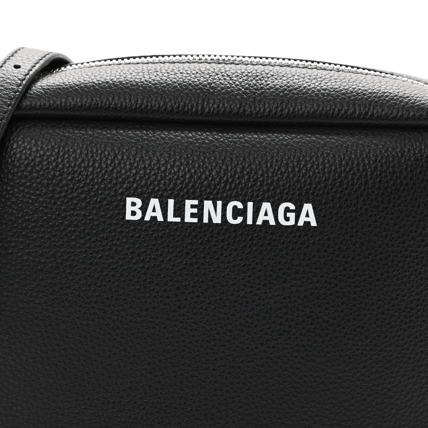 Balenciaga Calfskin Logo M Everyday Camera Bag Black 8 of 10