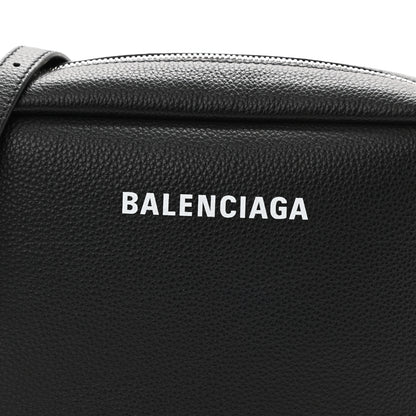 Balenciaga Calfskin Logo M Everyday Camera Bag Black 8 of 10