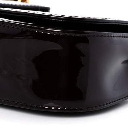 Louis Vuitton Patent Sobe Clutch Amarante 9 of 15