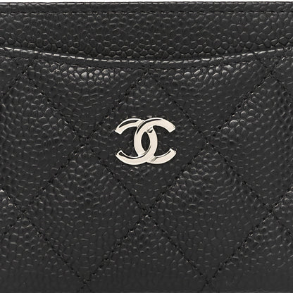 Chanel Caviar Quilted Card Holder Black 9 of 10