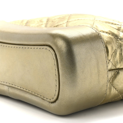 Chanel Metallic Aged Calfskin Quilted Small Gabrielle Hobo Gold 11 of 11