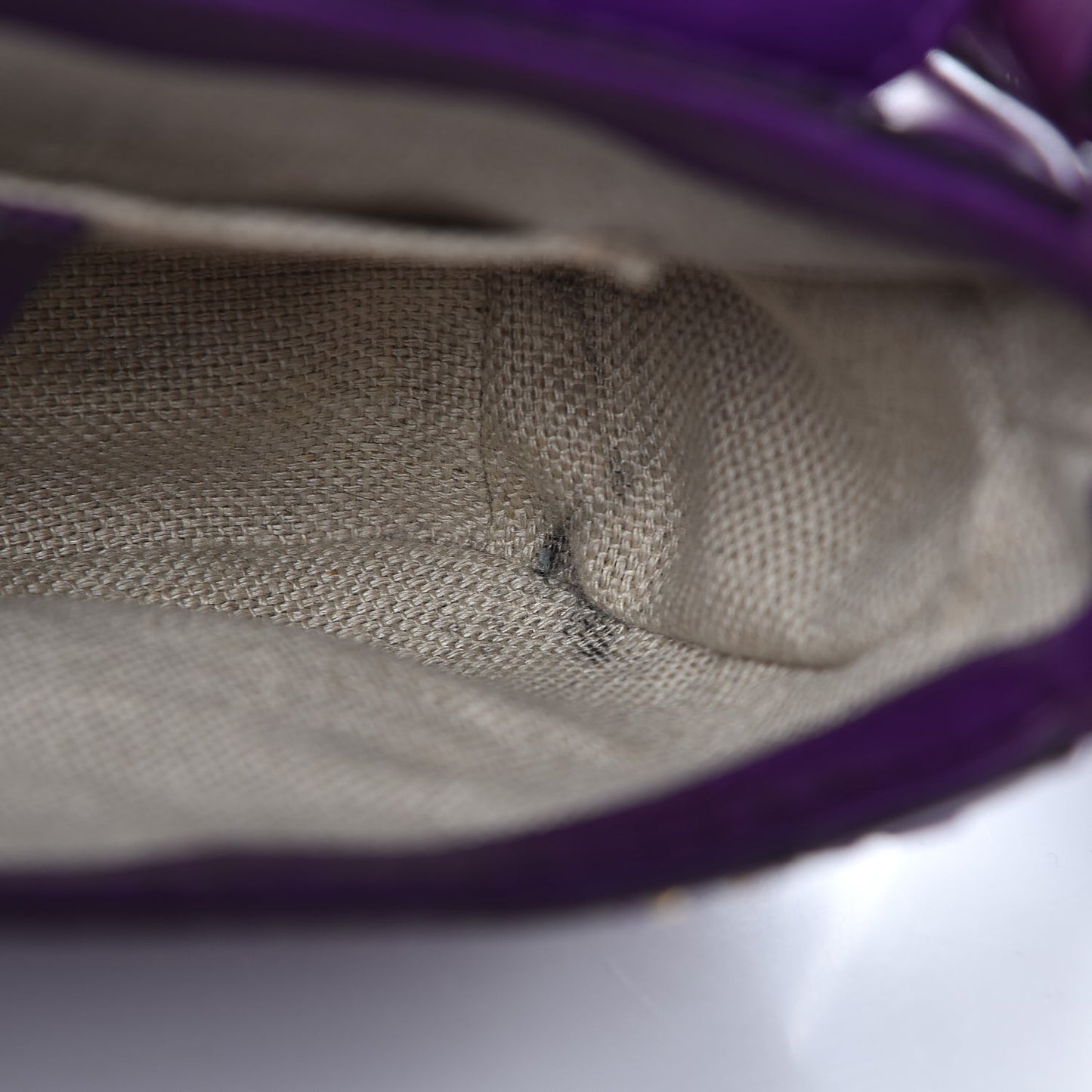 Calfskin Small Snaffle Bit Shoulder Bag Purple