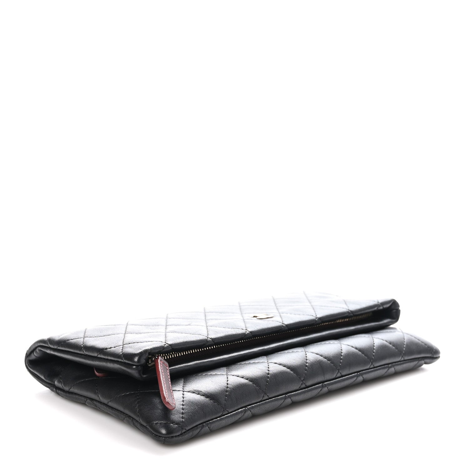 Chanel Lambskin Quilted CC Beauty Clutch Black 4 of 11