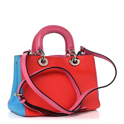 Christian Dior Calfskin Tri-Color Mini Diorissimo Tote 2 of 16