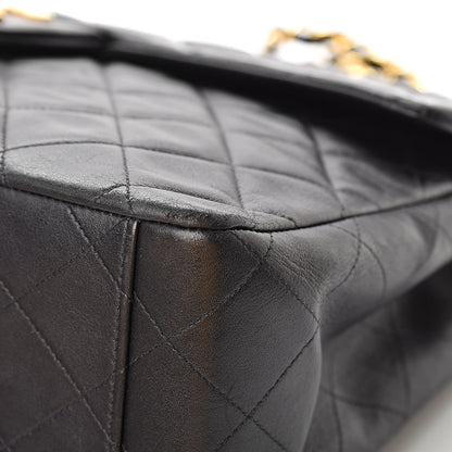 Chanel Lambskin Quilted XL Jumbo Single Flap Black 11 of 17