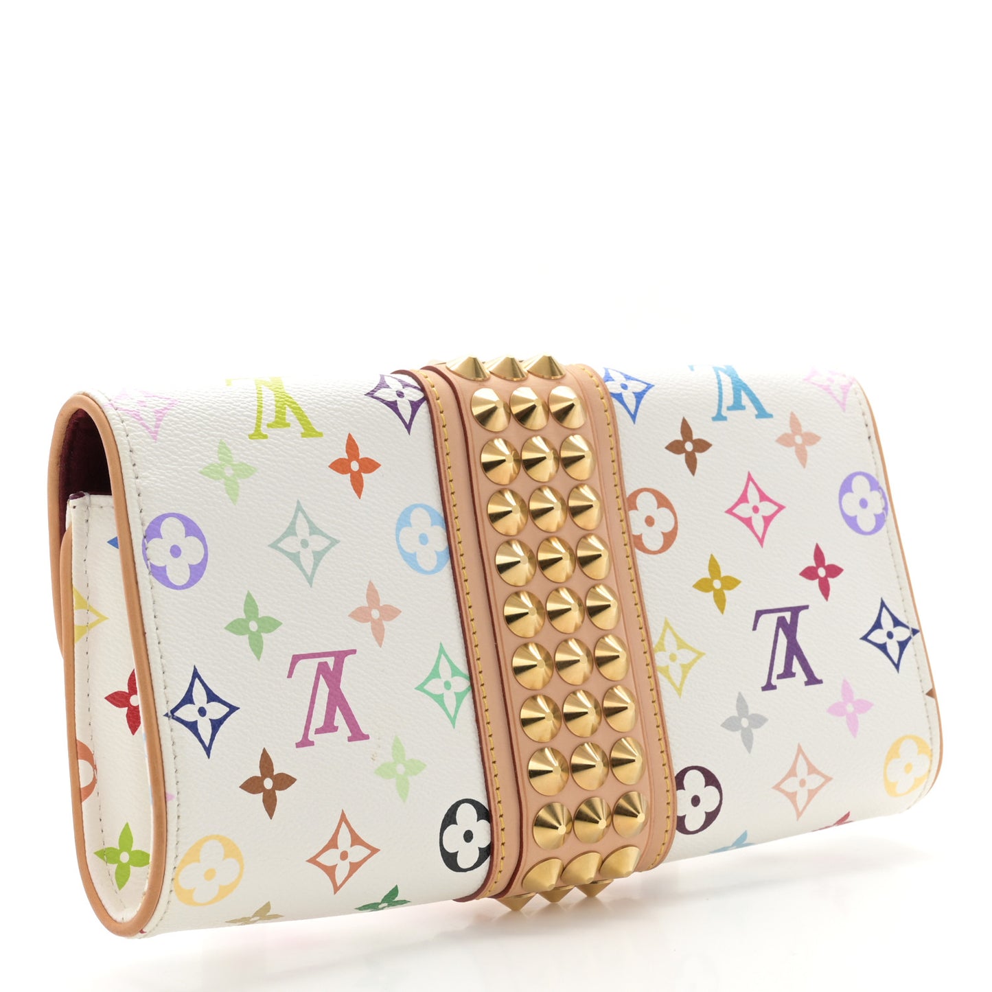 Monogram Multicolor Courtney Clutch White
