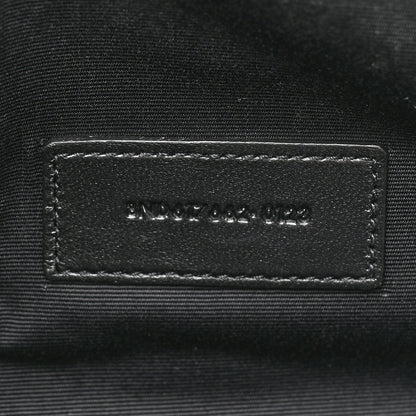 Saint Laurent Grain De Poudre Matelasse Chevron Monogram Cassandre Flap Pouch Natural Dark 6 of 10