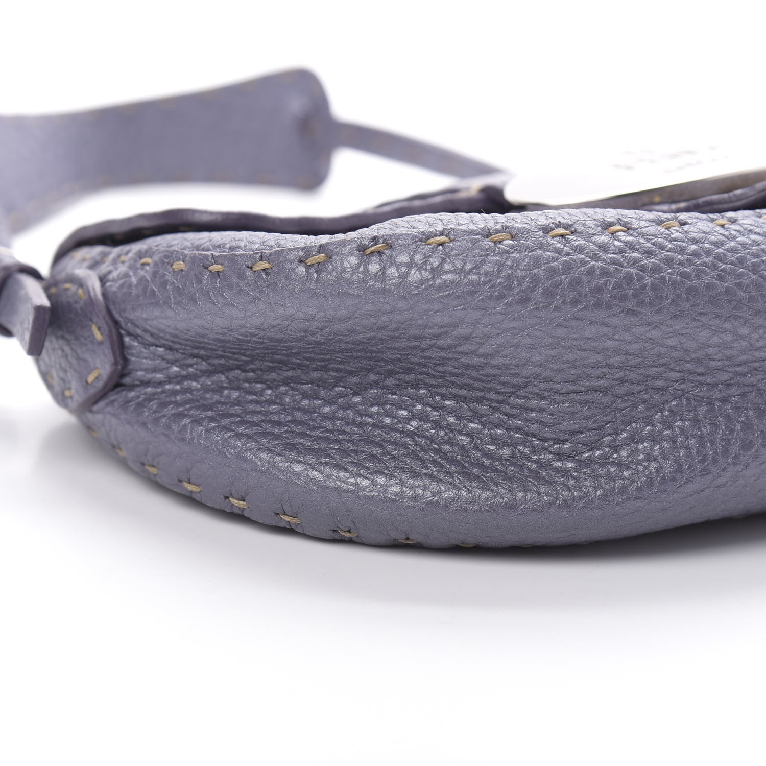 Fendi Calfskin Romano Selleria Mini Flap Bag Purple 9 of 13