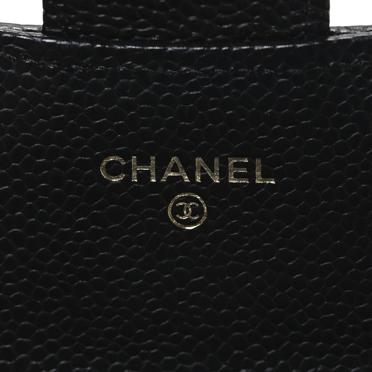 Caviar Quilted Large Gusset Flap Wallet Black