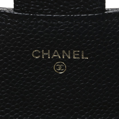 Chanel Caviar Quilted Large Gusset Flap Wallet Black 6 of 8