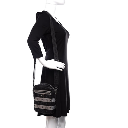 MCM Visetos Spot Crossbody Bag Black 2 of 8