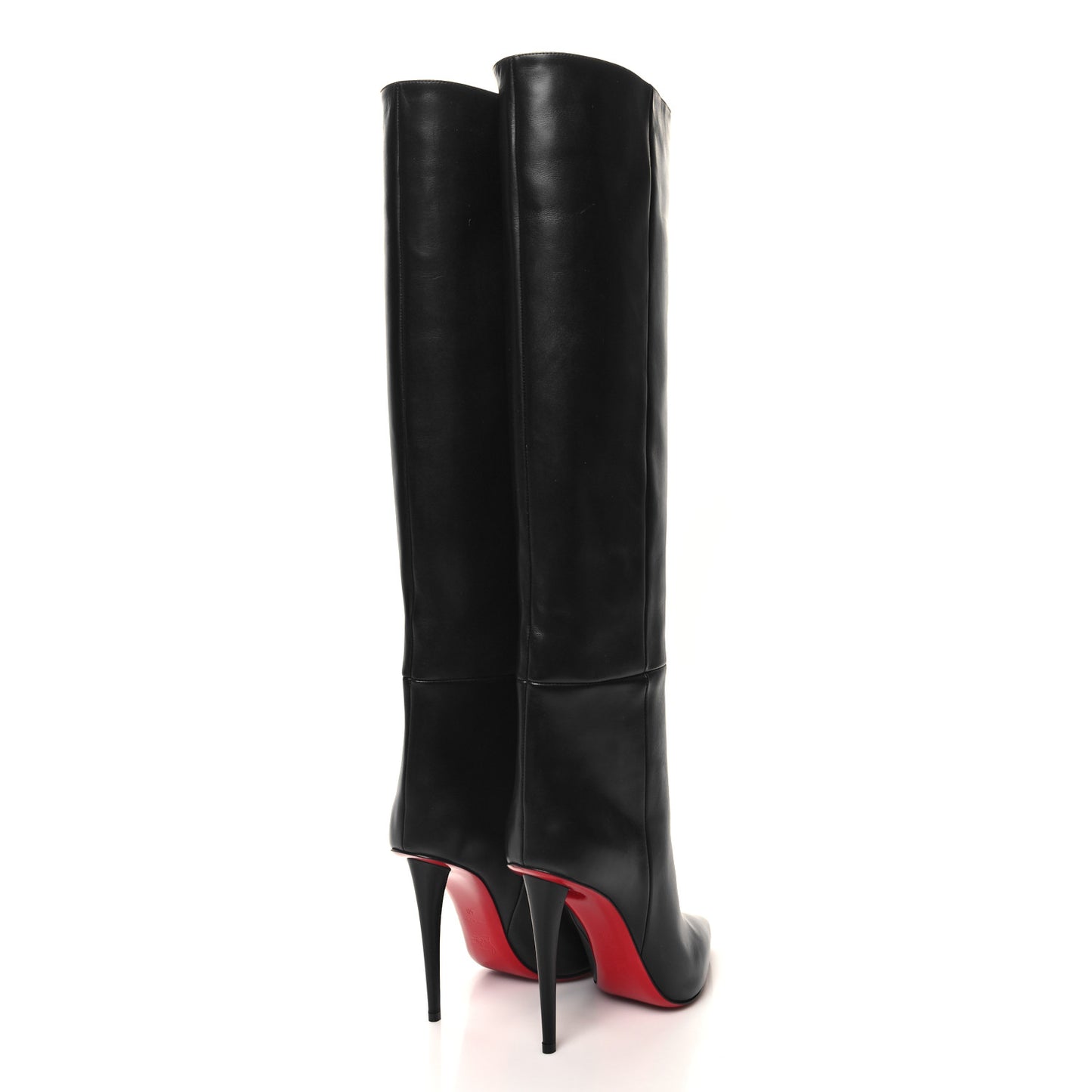 Calfskin Astrilarge 95 Knee Boots 40 Black