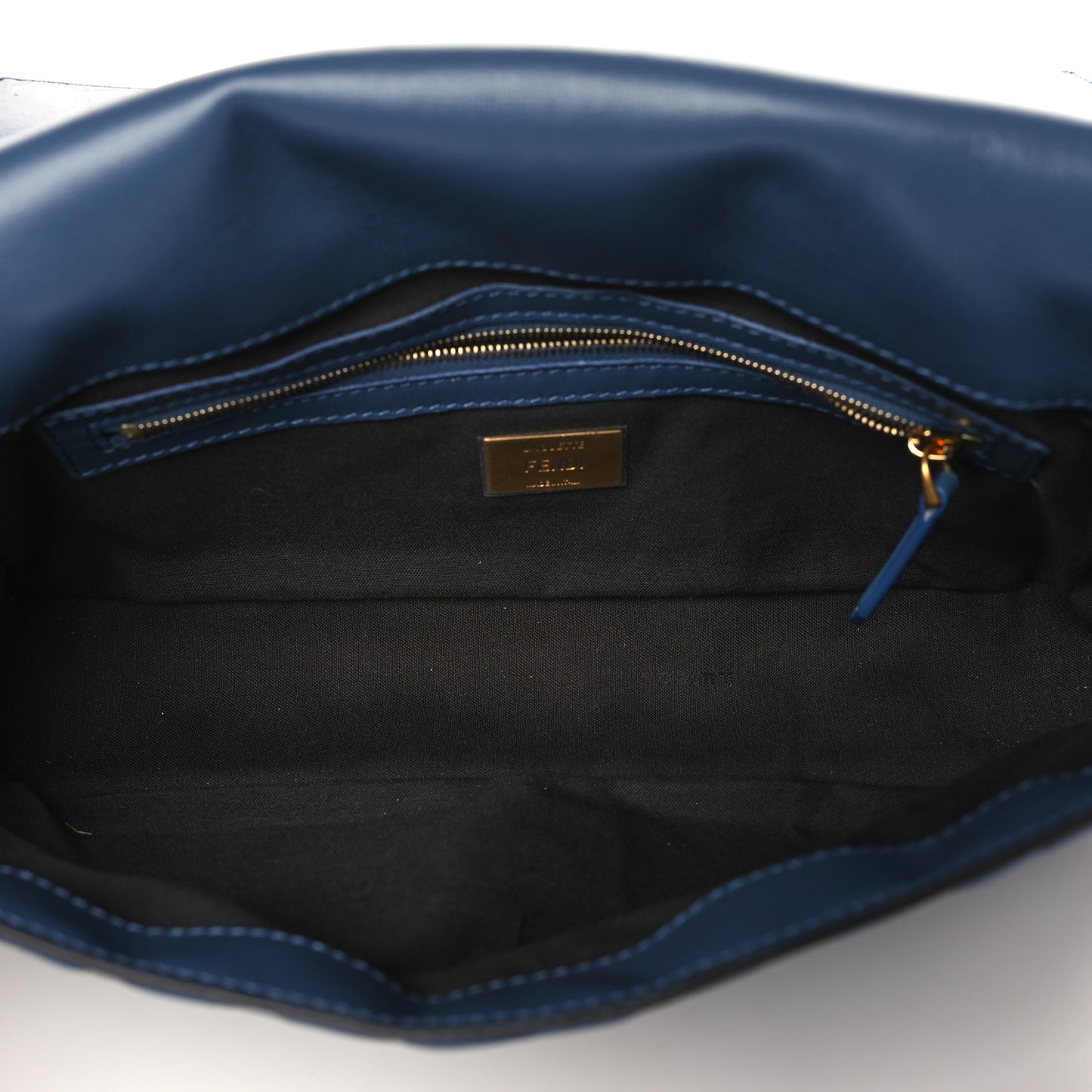 Nappa FF 1974 Embossed Baguette Mirto