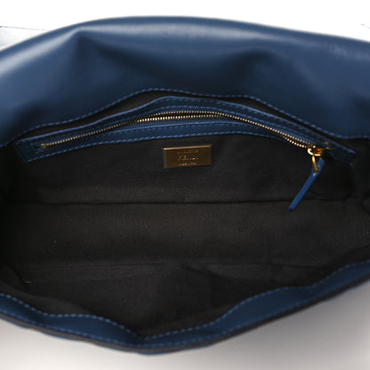 Fendi Nappa FF 1974 Embossed Baguette Mirto 5 of 9