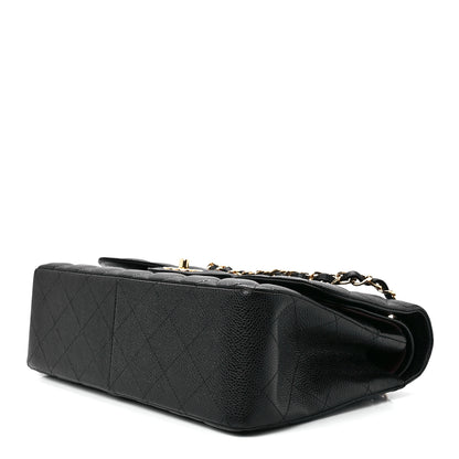 Chanel Caviar Quilted Jumbo Double Flap Black 10 of 12