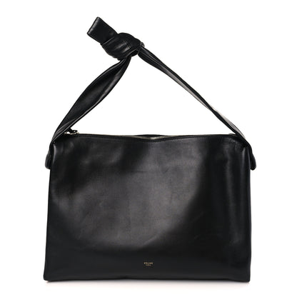 Celine Lambskin Medium Knotted Bag Black 1 of 8