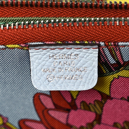 Hermes Epsom Silk'In Wallet Bleu Brume 6 of 12