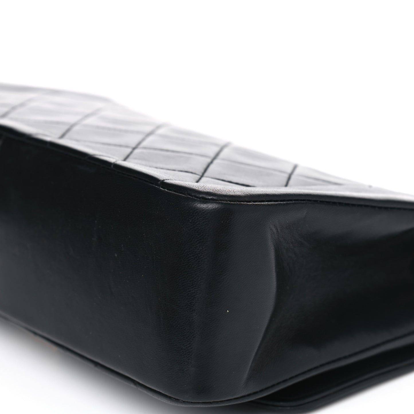 Lambskin Quilted Medium Single Flap Black