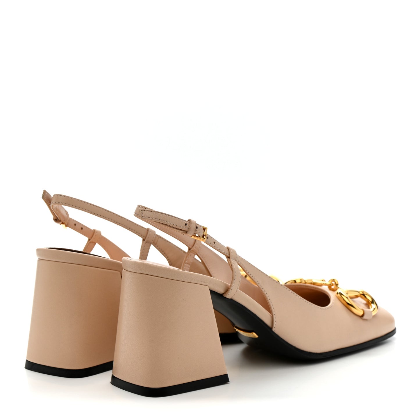 Malaga Kid Horsebit 75mm Slingback Pumps 35.5 Skin Rose