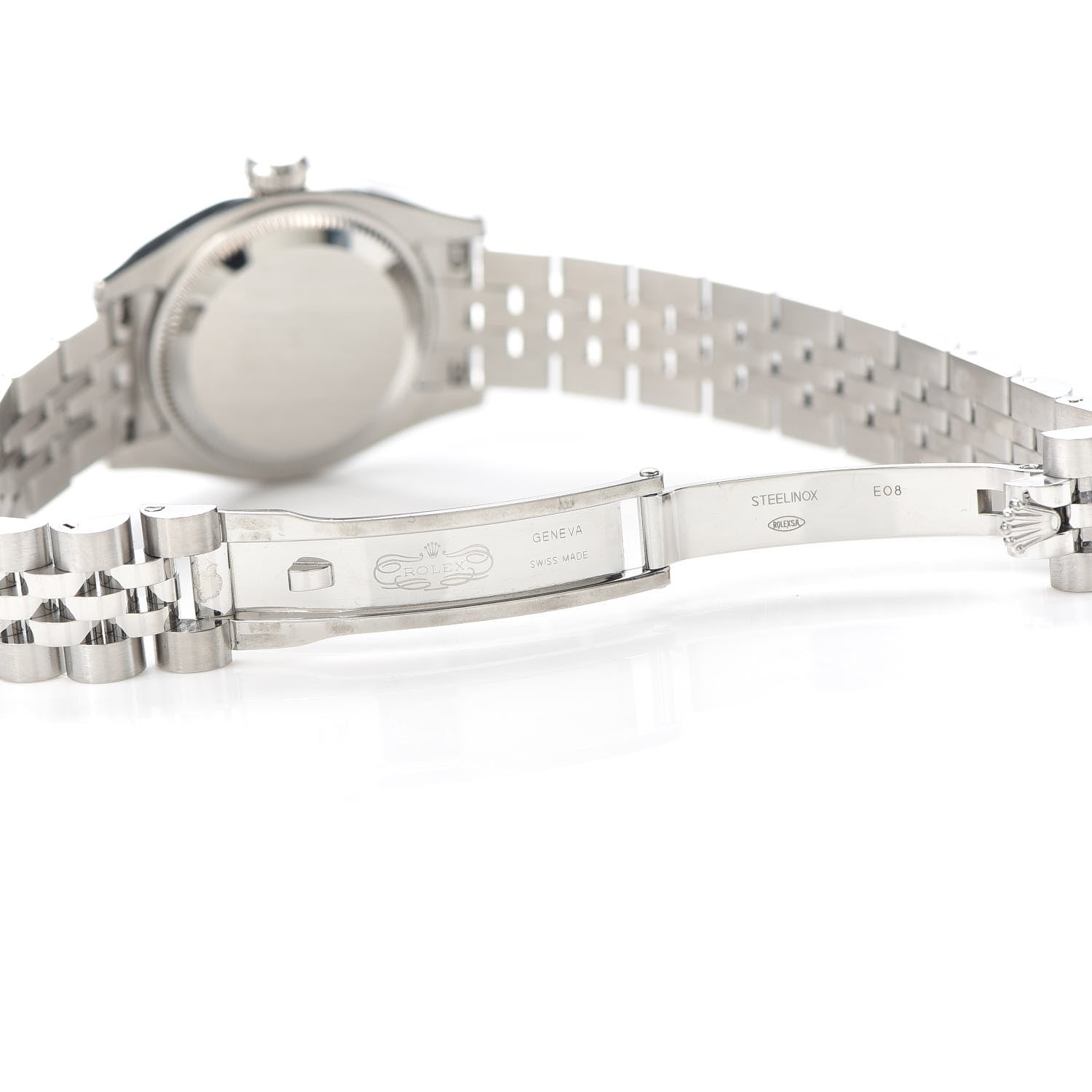 Rolex Stainless Steel 18K White Gold Mother of Pearl 26mm Oyster Perpetual Datejust Watch Roman 179174 5 of 6