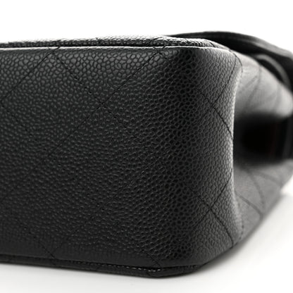 Chanel Caviar Quilted Jumbo Double Flap Black 10 of 14
